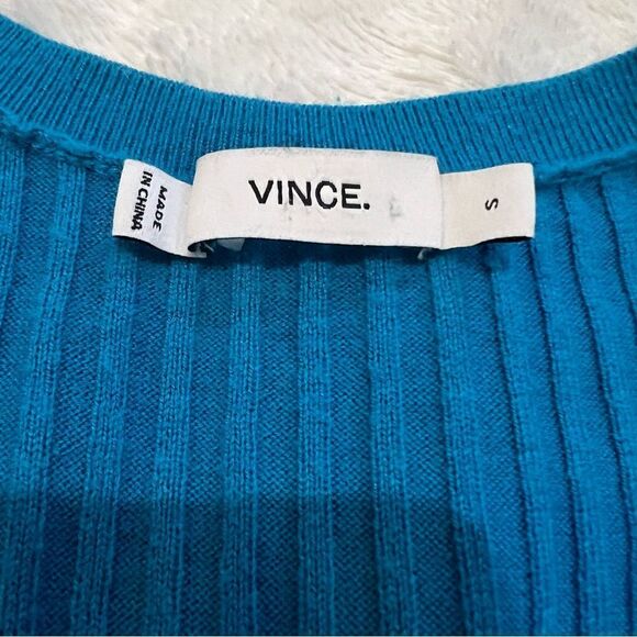 VINCE V- Neck Sweater aqua - Picture 7 of 7
